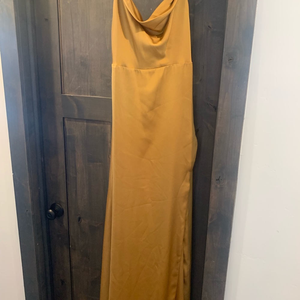 Gold dress